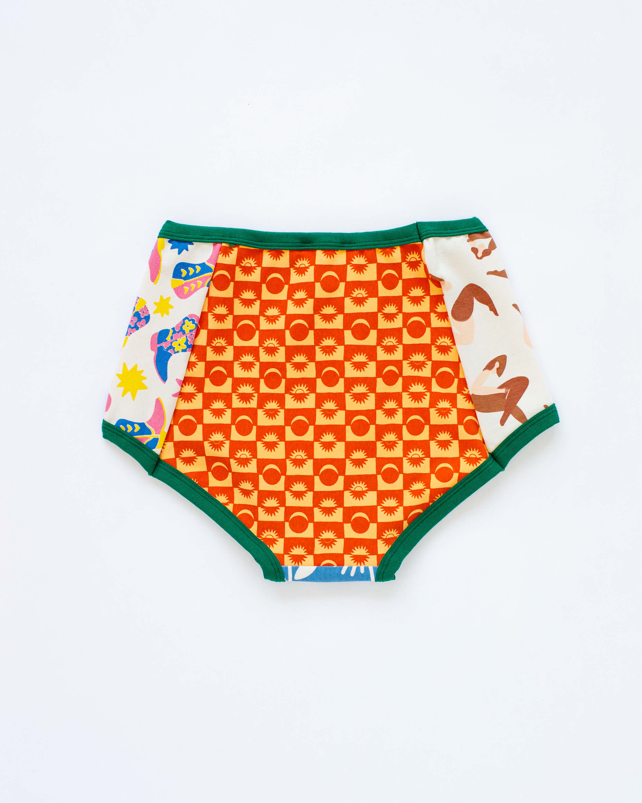Flat lay of Thunderpants Scrap Panel Pants in Original style underwear.