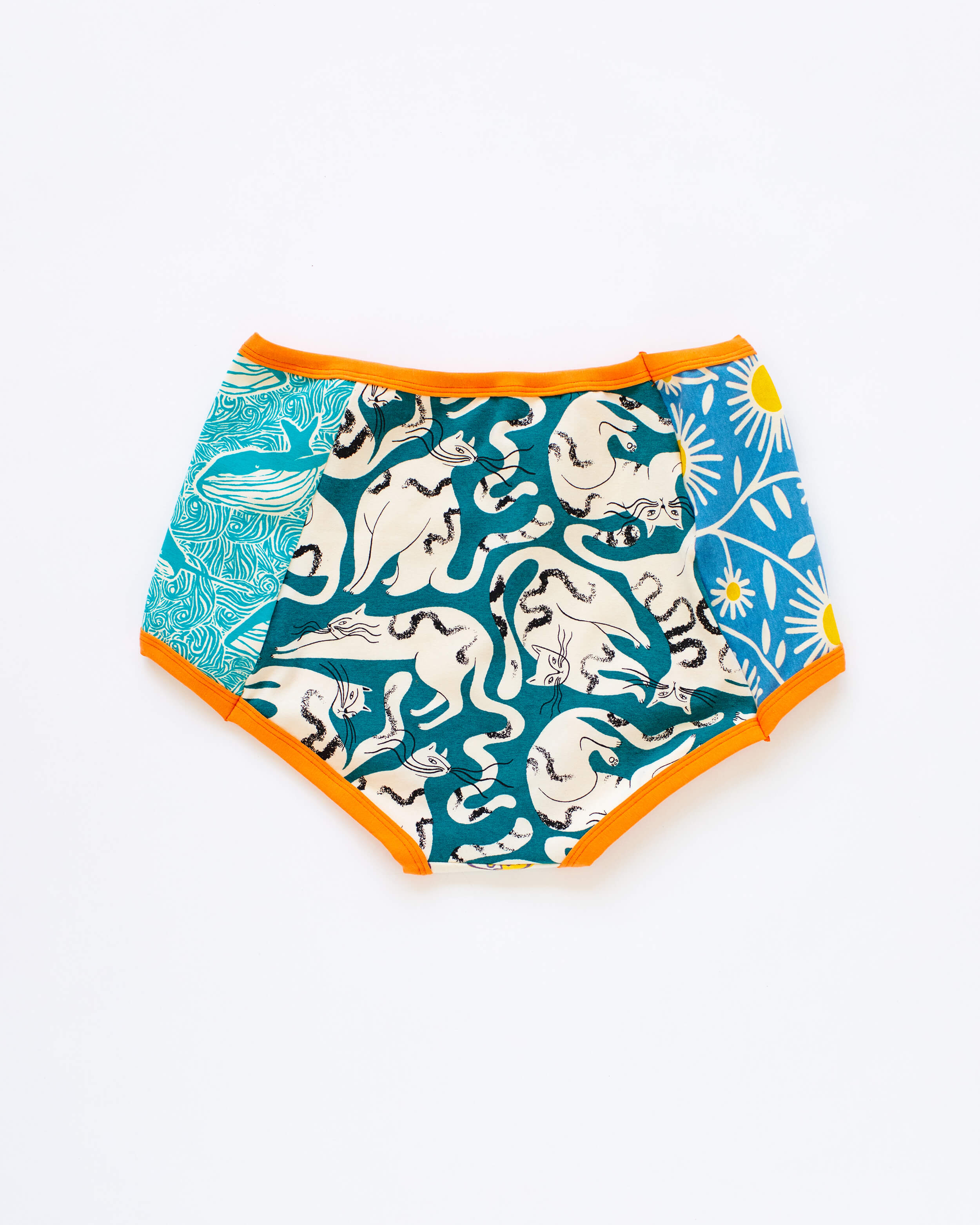 Flat lay of Thunderpants Scrap Panel Pants in Original style underwear.