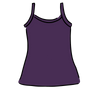 Drawing of Thunderpants Camisole in Amethyst color.