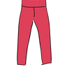 Drawing of Thunderpants Ankle Length Leggings in Pomegranate Punch.