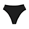 Drawing of Thunderpants Organic Cotton Thong style underwear in Plain Black