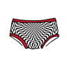 Drawing of Thunderpants Kids styles underwear in Tropical Trippy print.