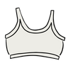 Drawing of Thunderpants Longline Bra in Plain Vanilla.