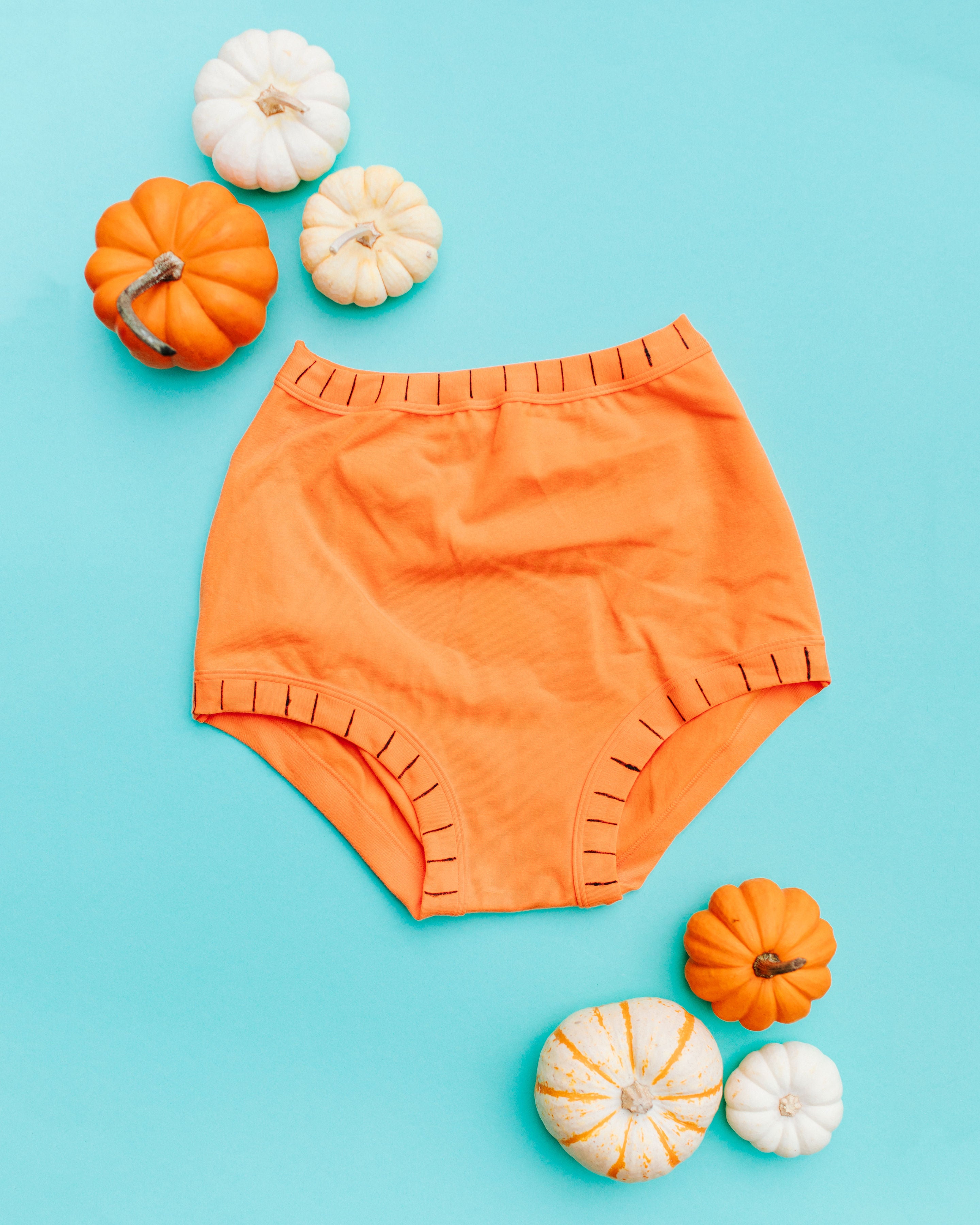Flat lay of Thunderpants Sky Rise style underwear in Oregon Sunstone.