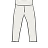 Drawing of Thunderpants organic cotton 3/4 length leggings in Plain Vanilla.