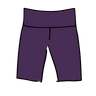 Drawing of Thunderpants Bike Shorts in Amethyst color.