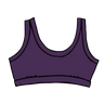 Drawing of Thunderpants Bralette in Amethyst color.