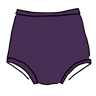 Drawing of Thunderpants Sky Rise style underwear in Amethyst color.