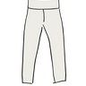 Drawing of Thunderpants Ankle Length Leggings in Plain Vanilla