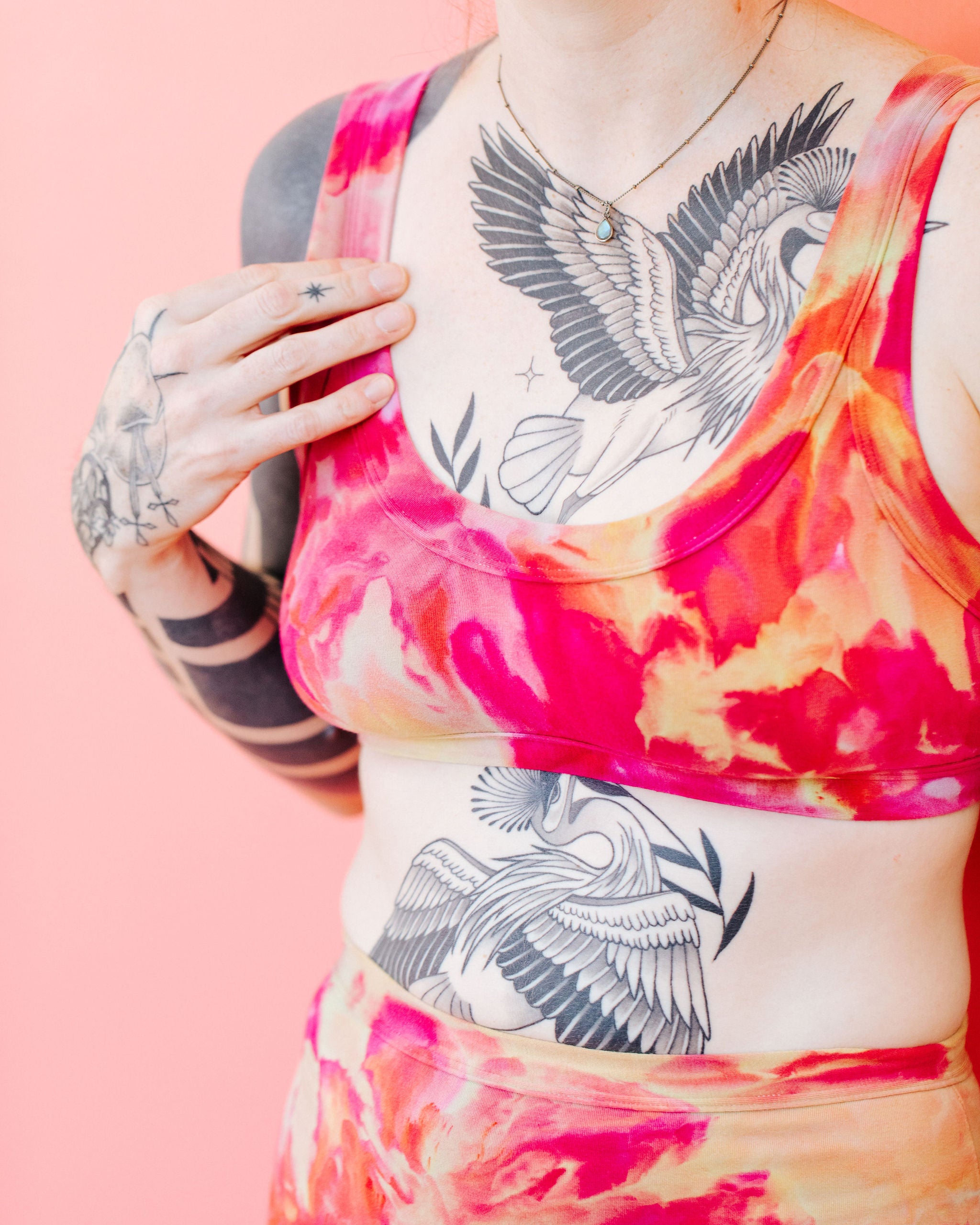 Bralette Limited Edition Hot Hibiscus Ice Dye – Thunderpants USA