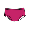 Drawing of Thunderpants Kids style underwear in Barbara Pink.