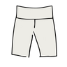 Drawing of Thunderpants Bike Shorts in Plain Vanilla.