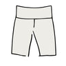 Drawing of Thunderpants organic cotton Bike Shorts in Plain Vanilla.