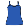 Drawing of Thunderpants Camisole in Blueberry Blue.