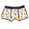 Drawing of Thunderpants Boxer Brief style underwear in Boot Scootin' print.