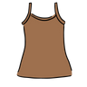 Drawing of Thunderpants Camisole in Hazelnut color.