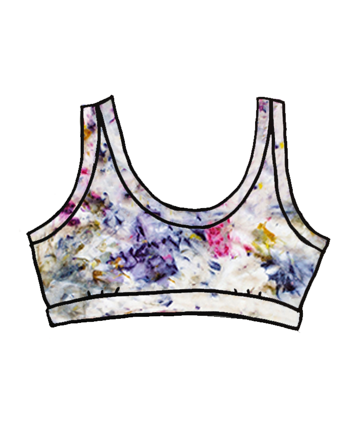Bralette Limited Edition Cosmic Compost Botanical Dye