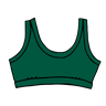 Drawing of Thunderpants Bralette in Green Emerald.