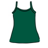 Drawing of Thunderpants Camisole in Emerald Green.