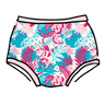 Drawing of Thunderpants Original style underwear in Flamingo Fumble - Finding Flamingo print with pink binding.