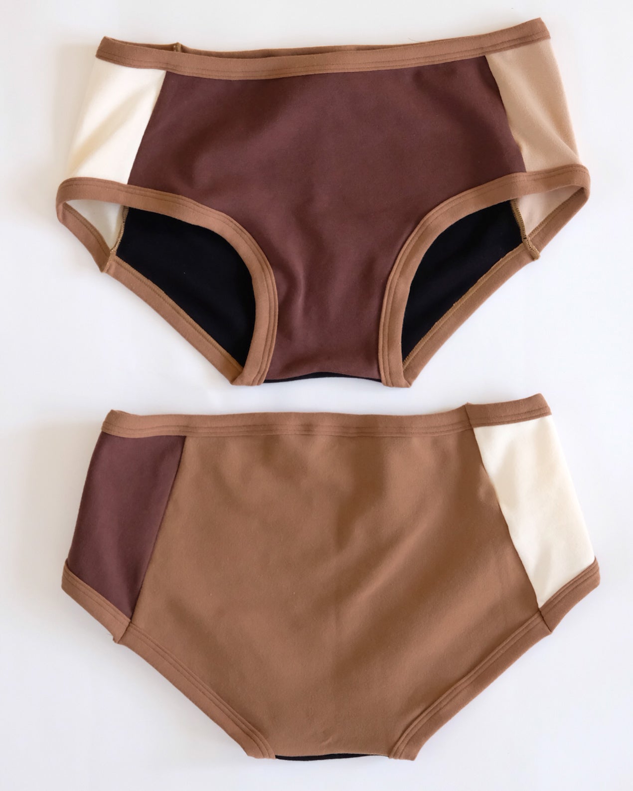 Flat lay of Thunderpants Hipster Panel Pants style underwear in Rocky Road - a mix of all our neutral colors.