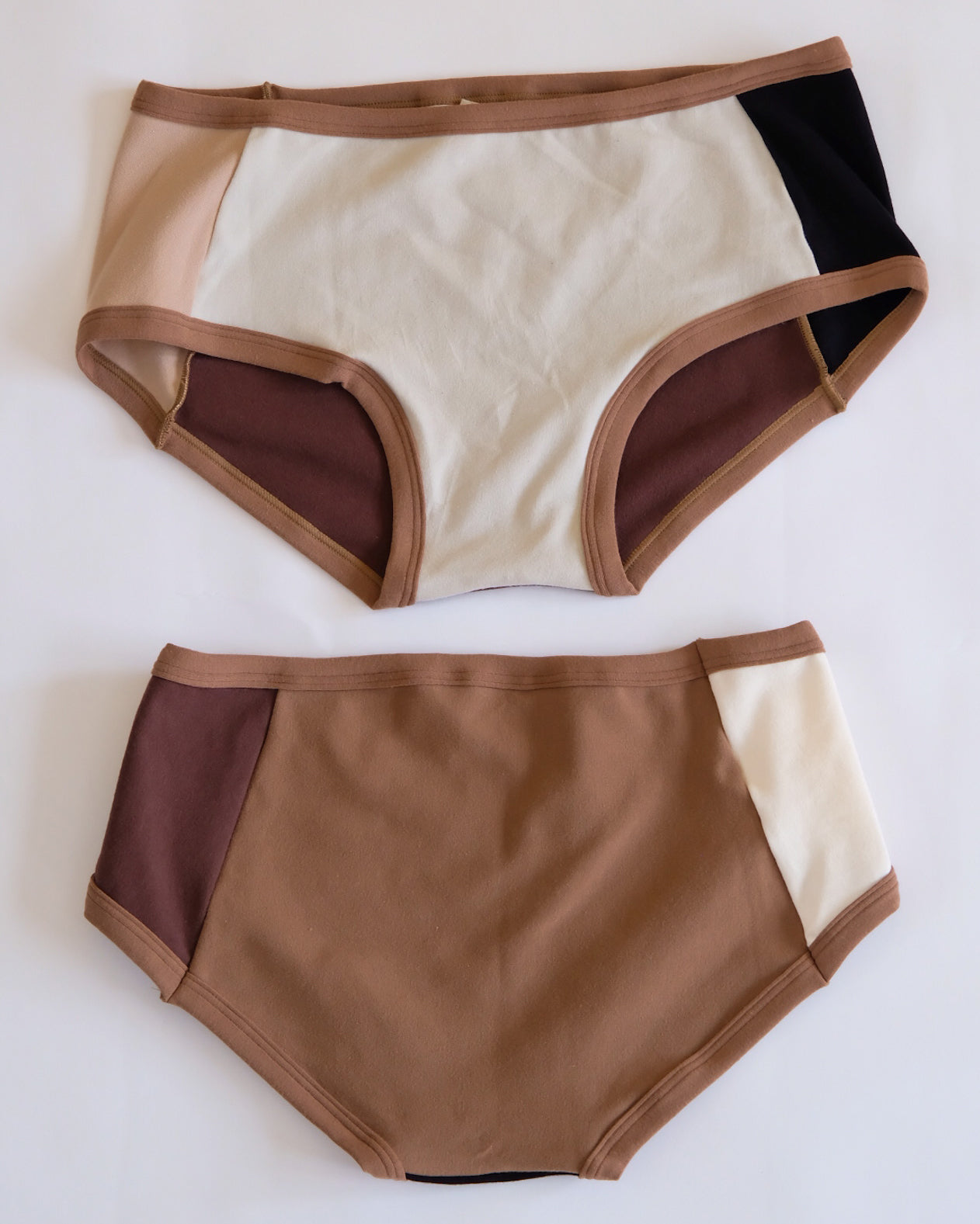 Flat lay of Thunderpants Hipster Panel Pants style underwear in Rocky Road - a mix of all our neutral colors.