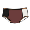 Drawing of Thunderpants Hipster Panel Pants style underwear in Rocky Road - a mix of all our neutral colors.