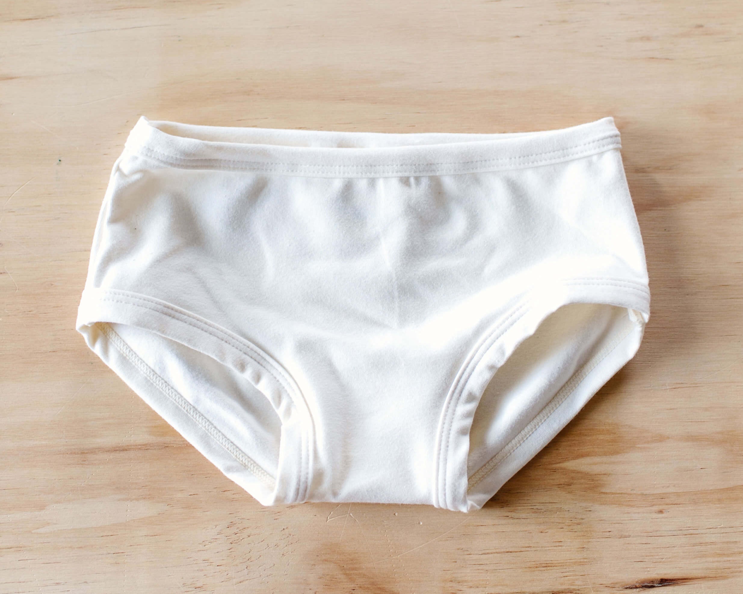 Flat lay photo of Thunderpants Hipster style underwear in Plain Vanilla.