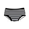 Drawing of Thunderpants Kid's underwear in Black and White Stripe.