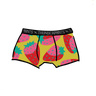 Drawing of Thunderpants Kid's Boxer Brief style underwear in Strictly Strawberry print.