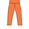 Drawing of Thunderpants 3/4 Leggings in Oregon Sunstone.