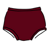 Drawing of Thunderpants Original style underwear in Cabern-YAY - a deep wine red color.