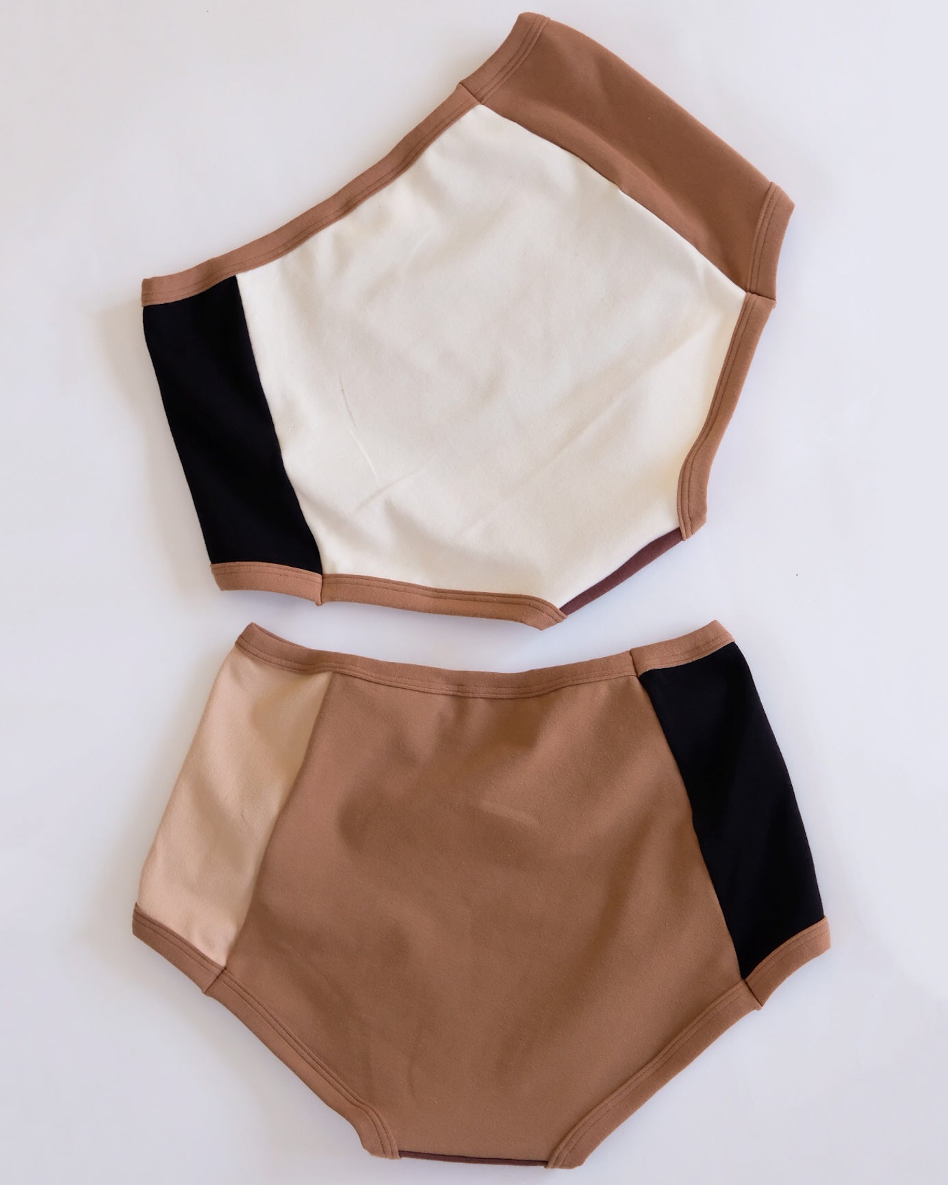 Flat lay of Thunderpants Original Panel Pants style underwear in Rocky Road - a mix of all our neutral colors.