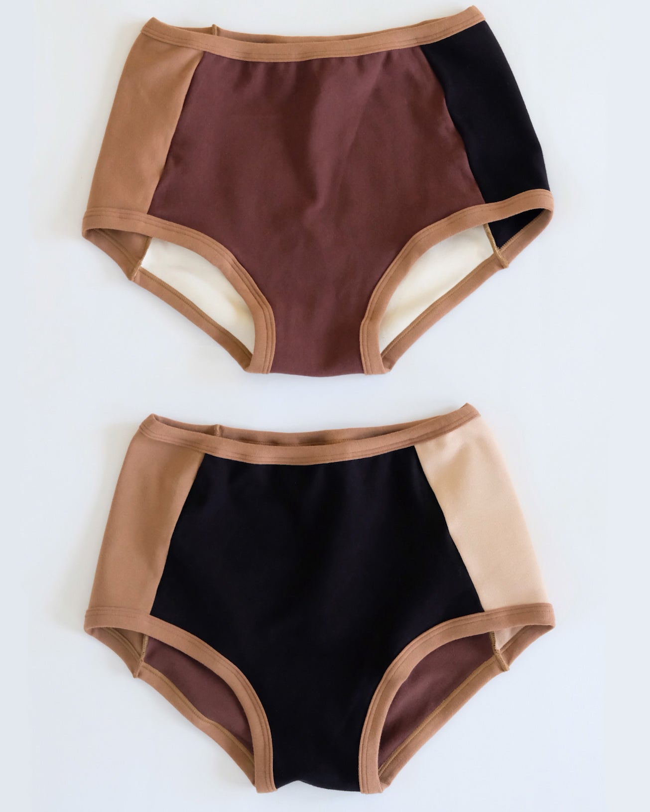 Flat lay of Thunderpants Original Panel Pants style underwear in Rocky Road - a mix of all our neutral colors.