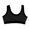 Drawing of Thunderpants Bralette in plain black.