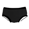 Drawing of Thunderpants Hipster style underwear in Plain Black.