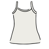 Drawing of Thunderpants Camisole in Plain Vanilla.