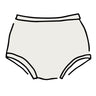 Drawing of Thunderpants organic cotton Original style underwear in Plain Vanilla.