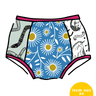Drawing of Thunderpants Scrap Panel Pants in Original style underwear.