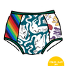 Drawing of Thunderpants Scrap Panel Pants in Original style underwear.