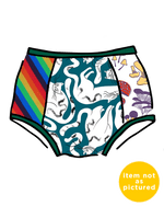 Drawing of Thunderpants Scrap Panel Pants in Original style underwear.