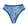 Drawing of Thunderpants Organic Cotton Thong style underwear in Octo-Pants print.