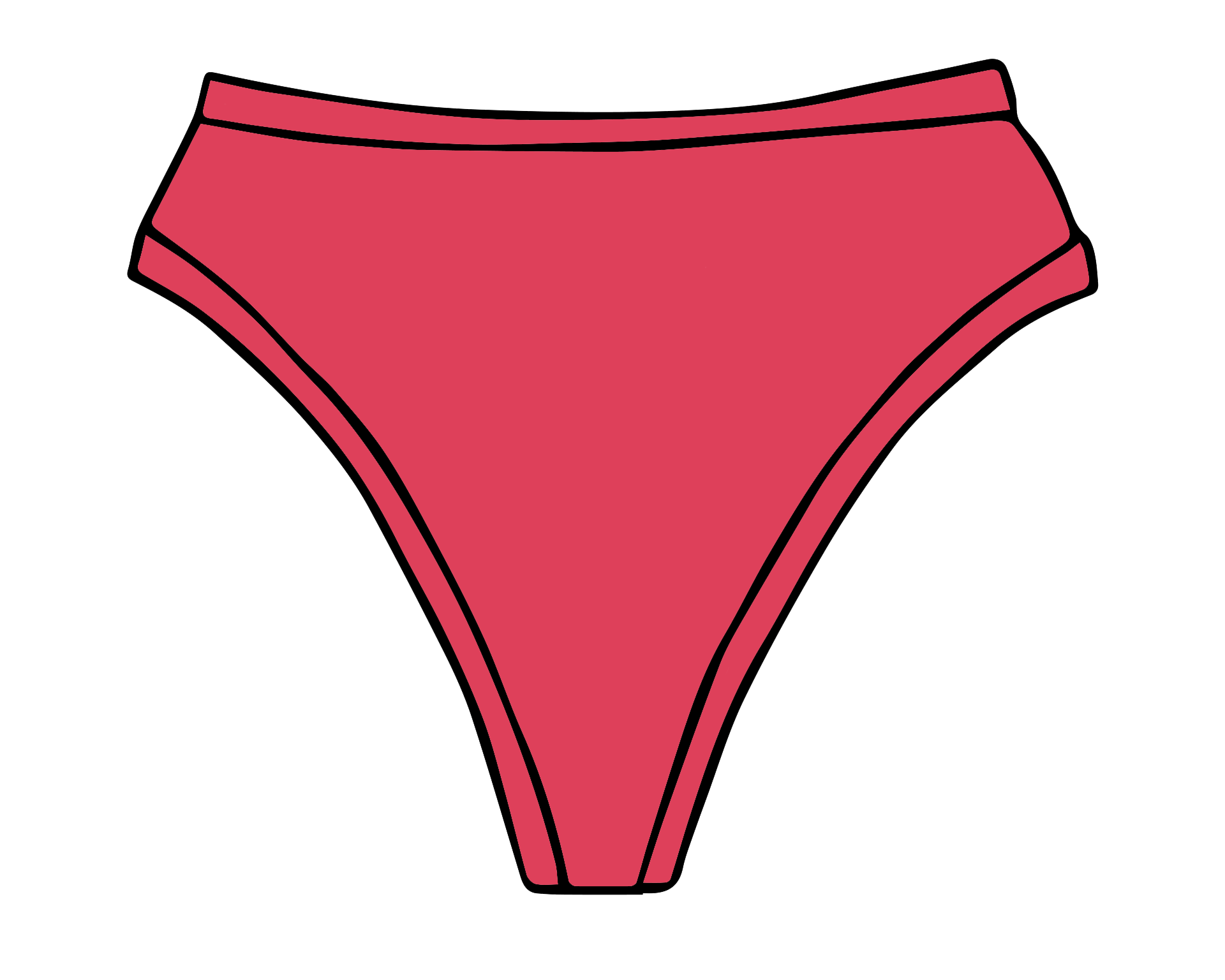 Drawing of Thunderpants Thunder Thong style in Pomegranate Punch.