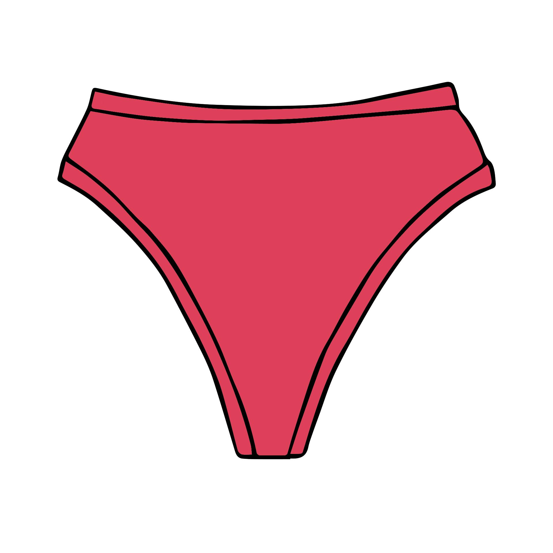 Drawing of Thunderpants Thunder Thong style in Pomegranate Punch.