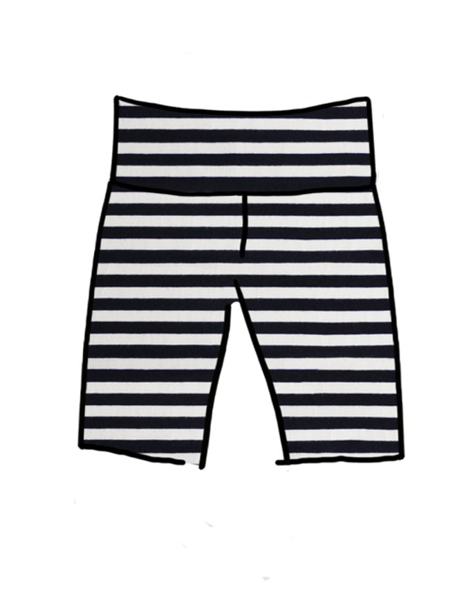 Black and white bike shorts hotsell