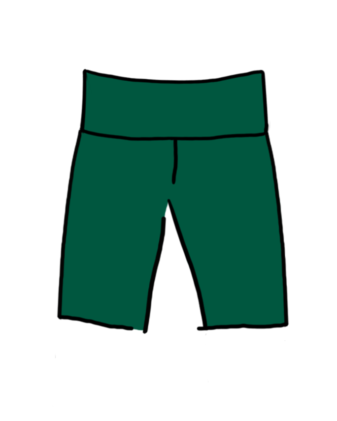 Green bike deals shorts