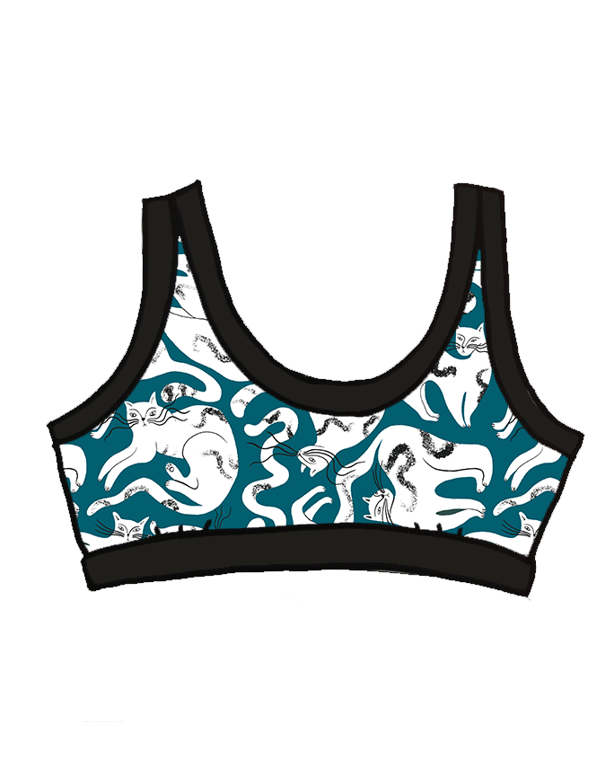 White fur bralette sales