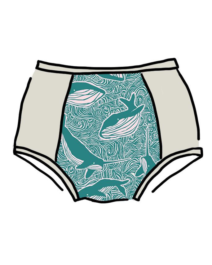 Original Marine Whale Panel Pants